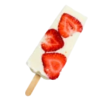 Paleta de Fresa con Crema